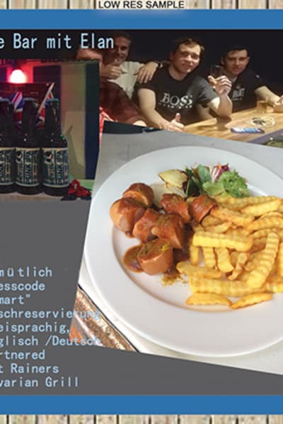 Family Power (Archive Foto eines Bierdeckels anlässlich der Eröffnung der London Bar in Waldkirchen)